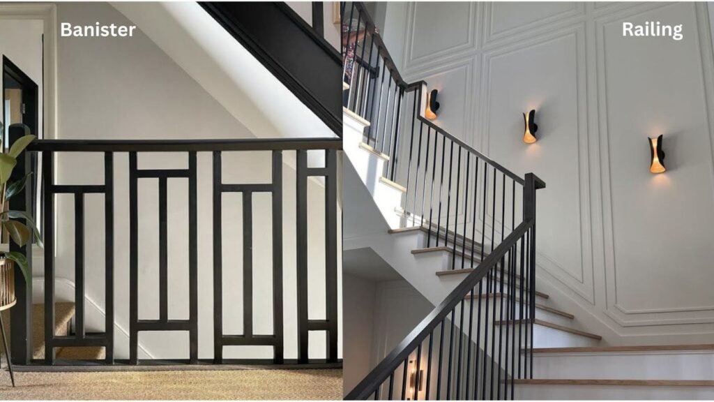 Banister vs Railing
