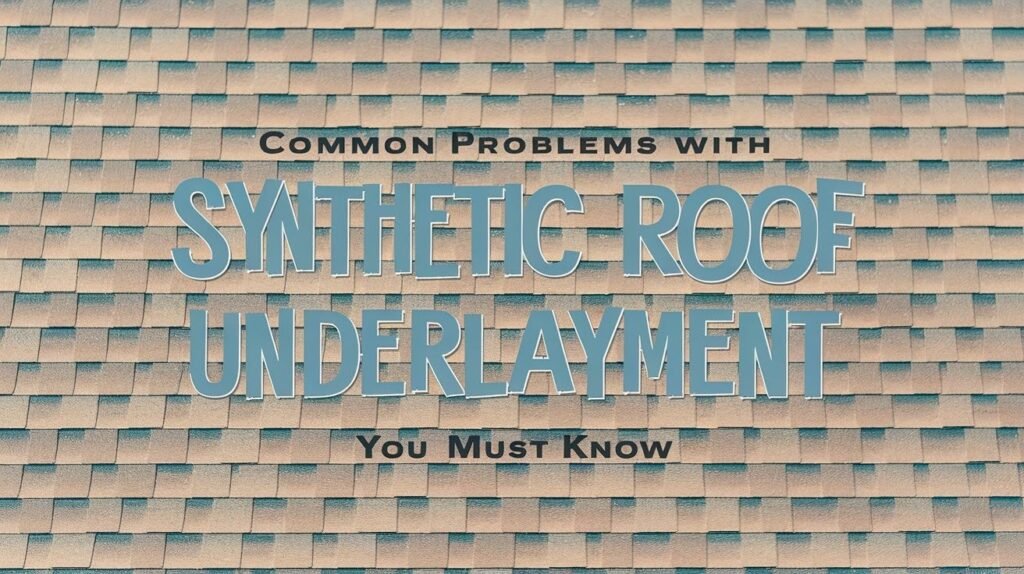 Common Problems with Synthetic Roof
