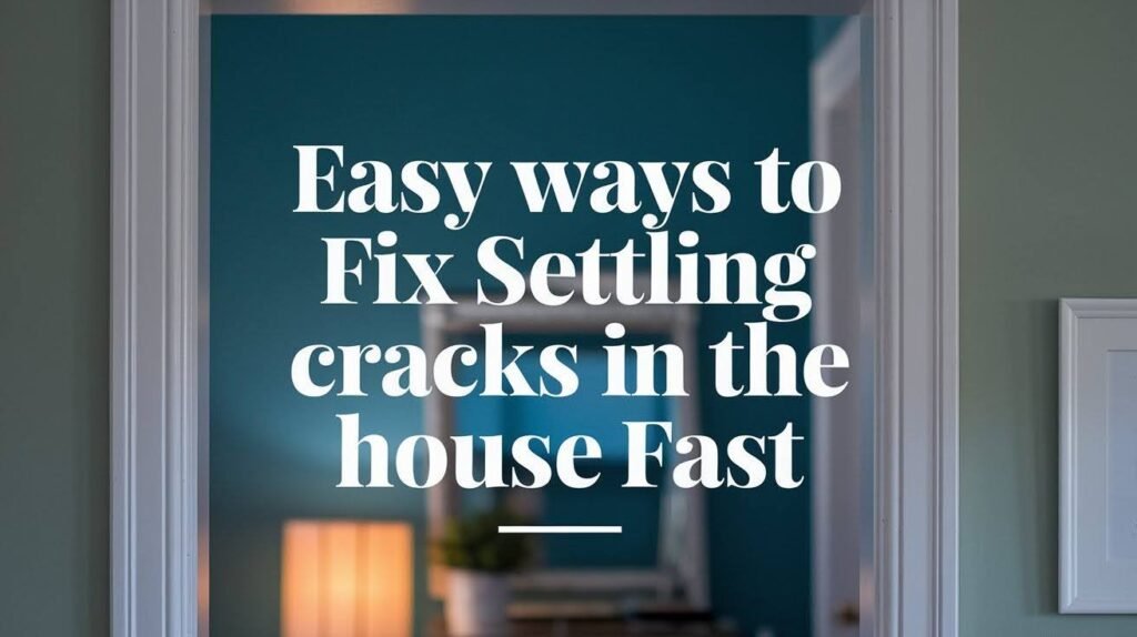 Easy Ways to Fix Settling