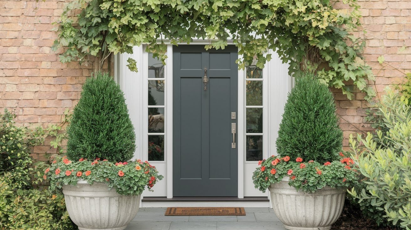Frame the Door with Greenery