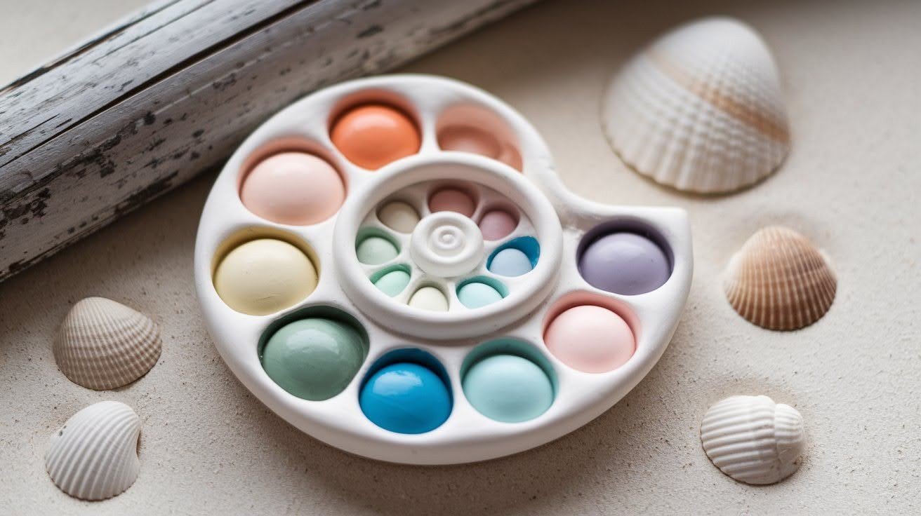 Shell-Inspired Spiral Palette